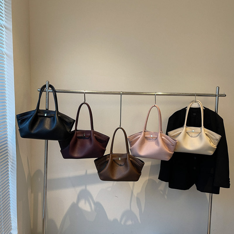 ankela red, beige, black, coffee, pink structured tote bag for women with modern silhouette