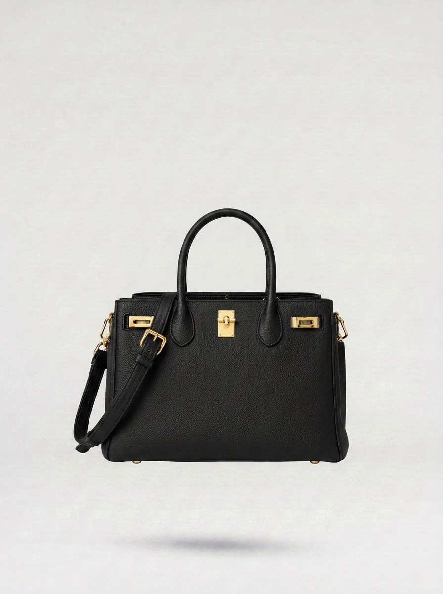 Medium Structured Lock Bag