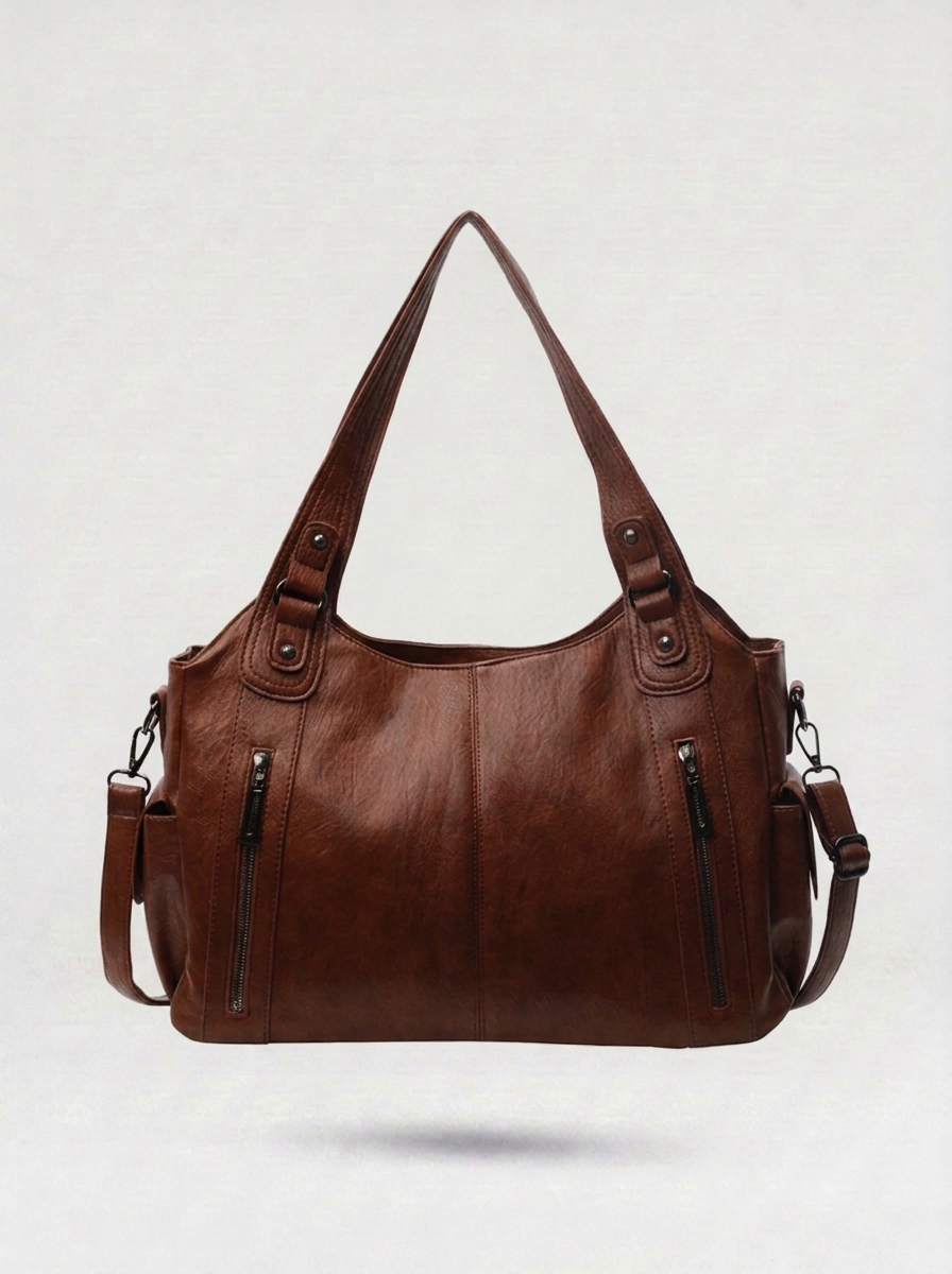 Medium Zip Shoulder Bag