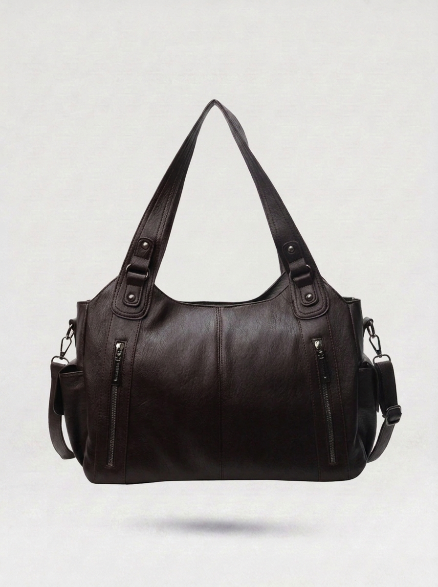 Medium Zip Shoulder Bag