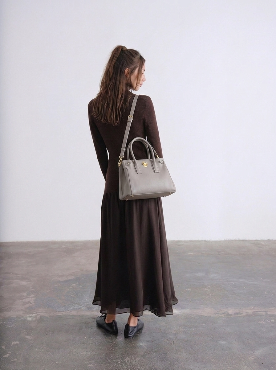 Medium Top Handle Bag – Structured Everyday Handbag