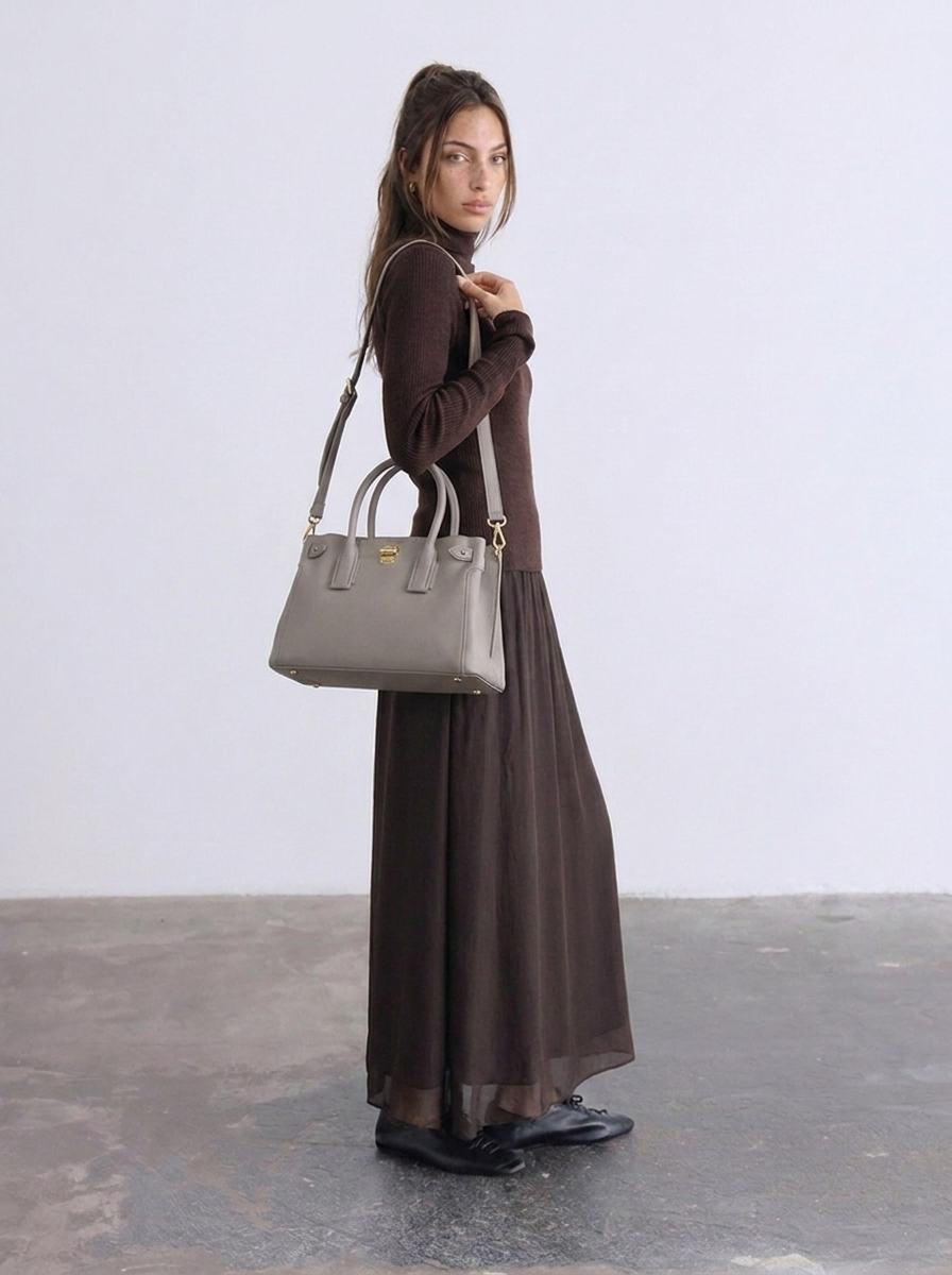 Medium Top Handle Bag – Structured Everyday Handbag