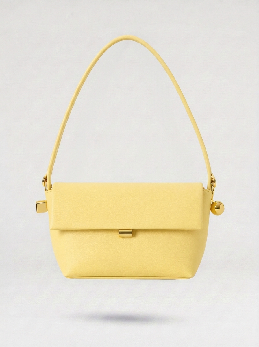 Luna Structured Flap Shoulder Bag