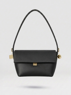 Luna Structured Flap Shoulder Bag