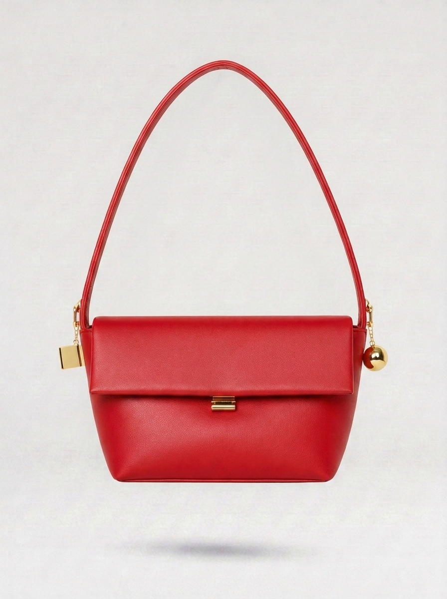 Luna Structured Flap Shoulder Bag
