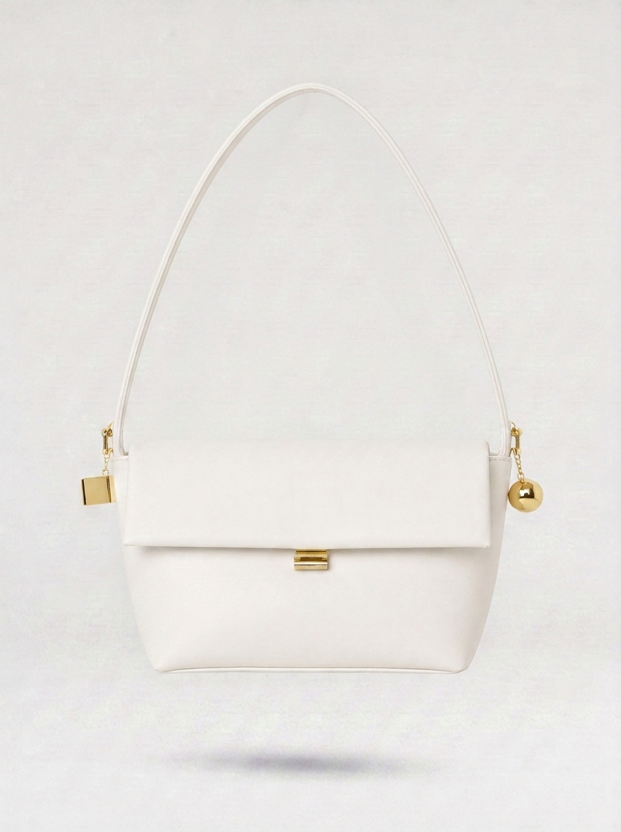 Luna Structured Flap Shoulder Bag