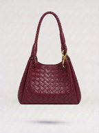Large Mia Woven Shoulder Bag