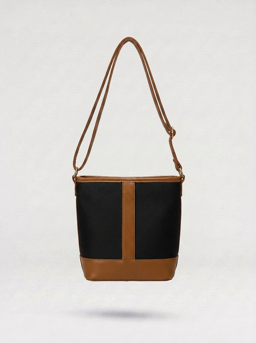 Cara Two-Tone Bucket Bag