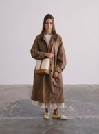 Cara Two-Tone Bucket Bag
