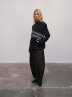 Luna Structured Flap Shoulder Bag