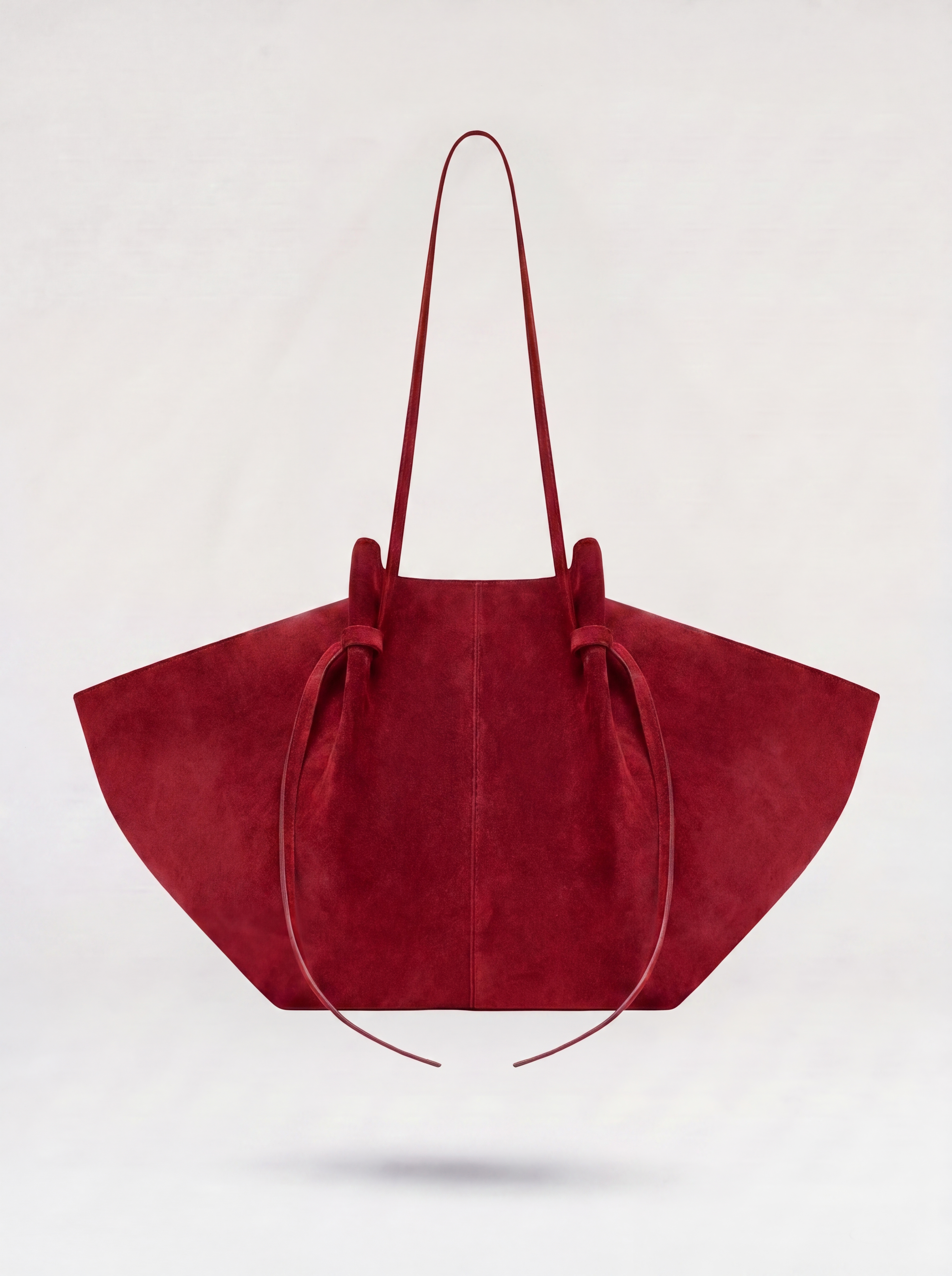 Raya Suede Knotted Tote Bag