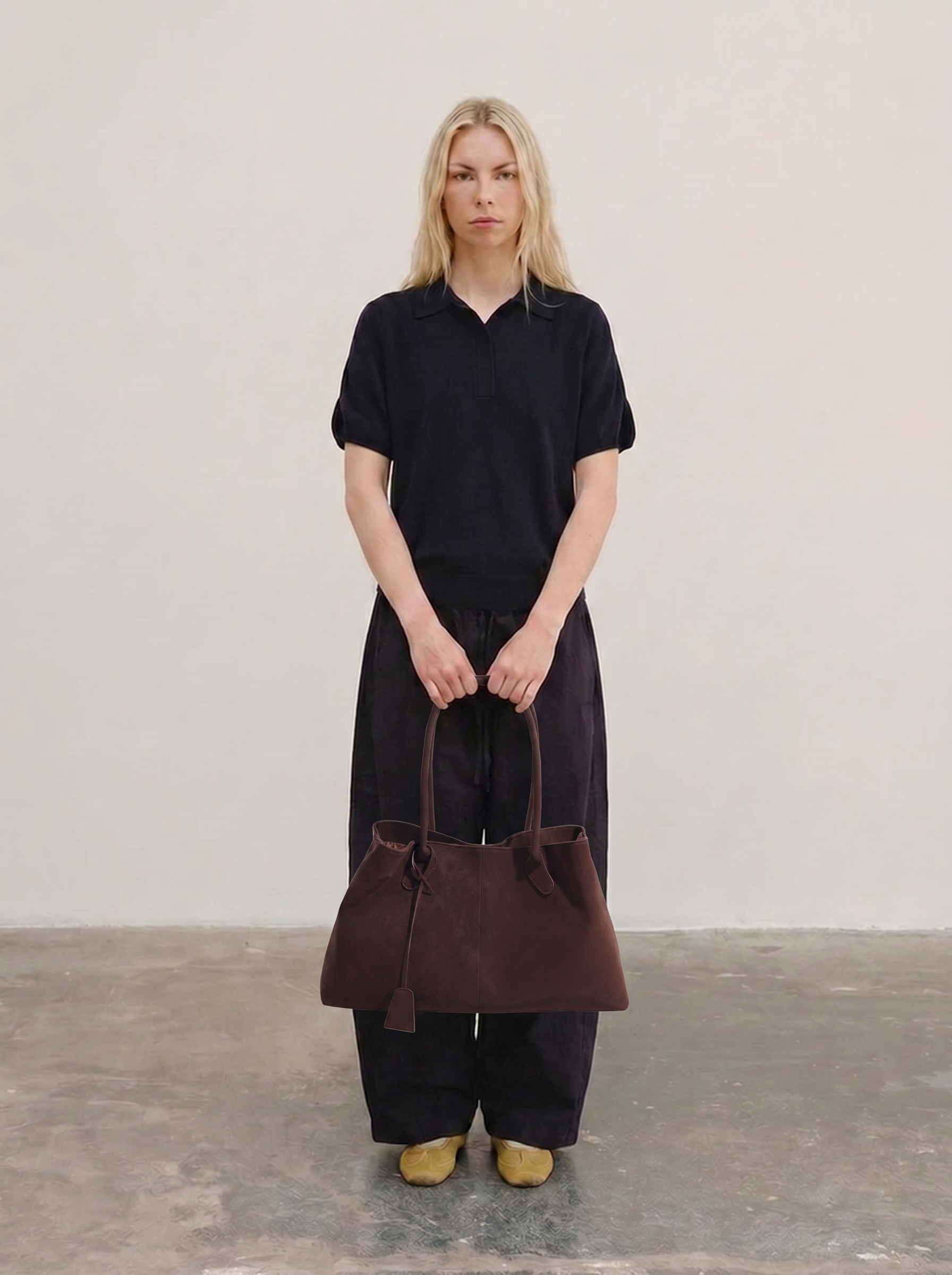 Lea Suede Knot Tote Bag