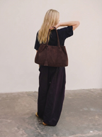 Lea Suede Knot Tote Bag