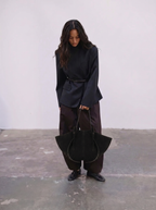 Raya Suede Knotted Tote Bag