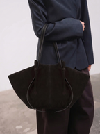 Raya Suede Knotted Tote Bag